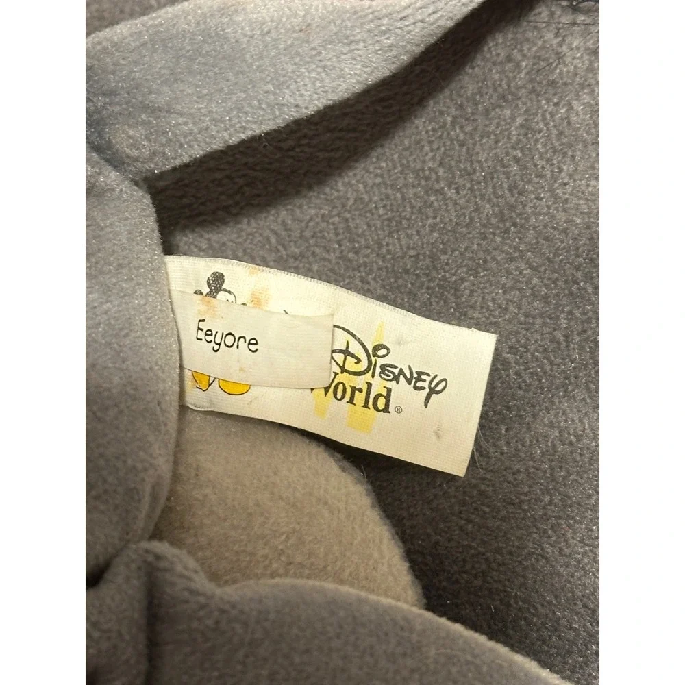 Disney World Eeyore Plush Winnie the Pooh Bean Bag Stuffed Animal Grey 9 inch